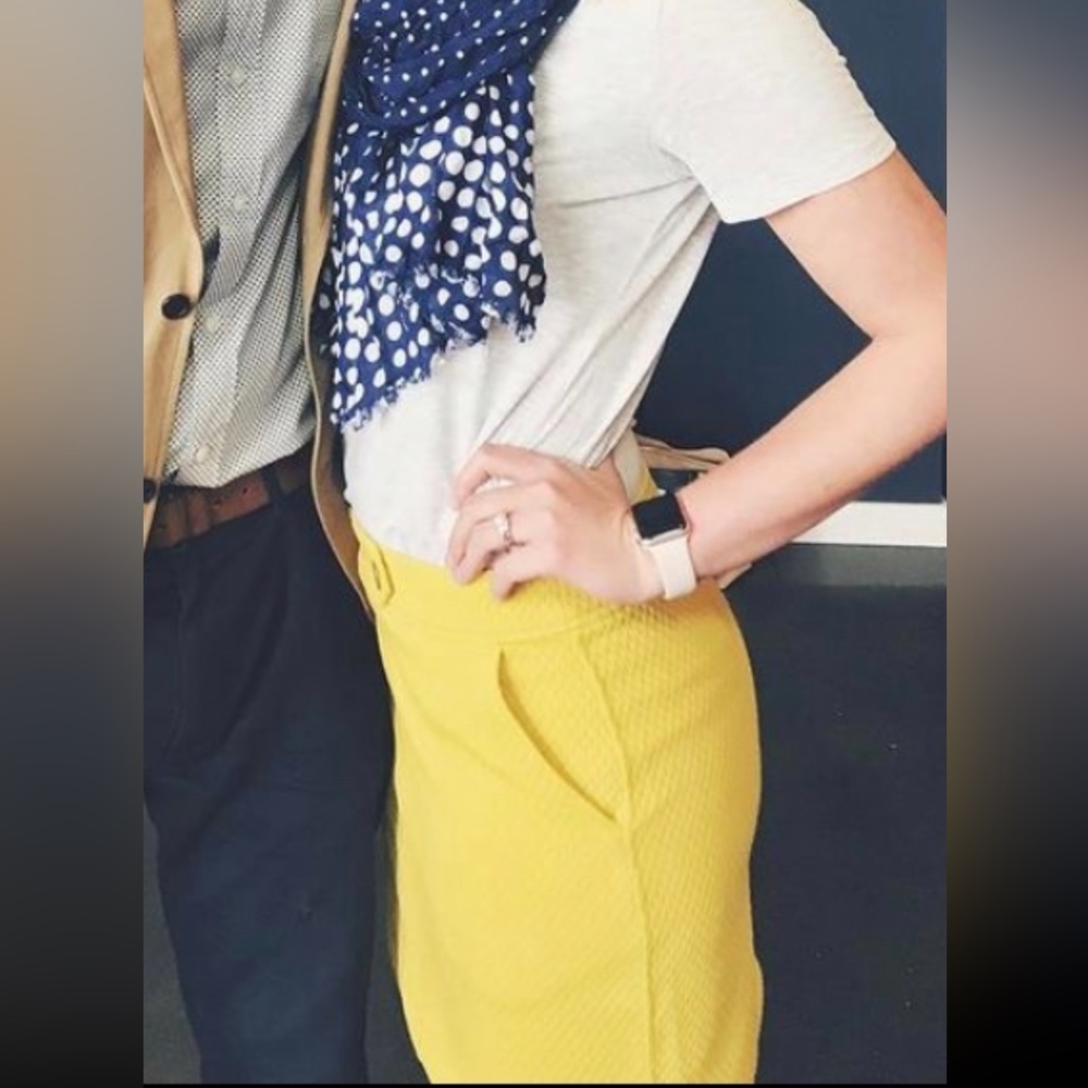 Yellow A Line Skirt